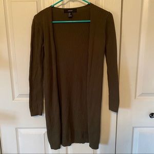 Forever 21 long Cardigan Sweater with Buttons